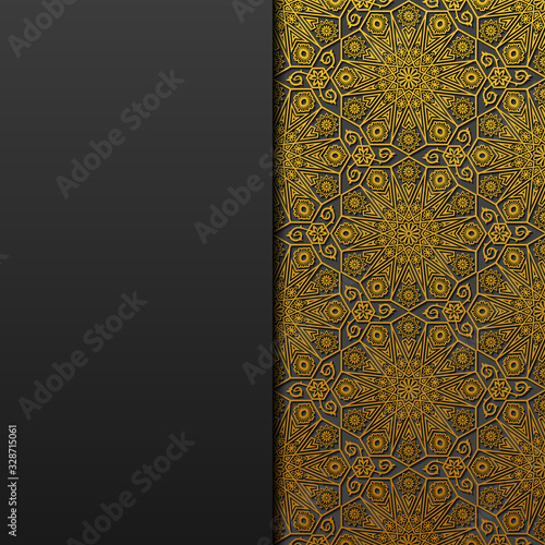 Background with traditional floral ornament