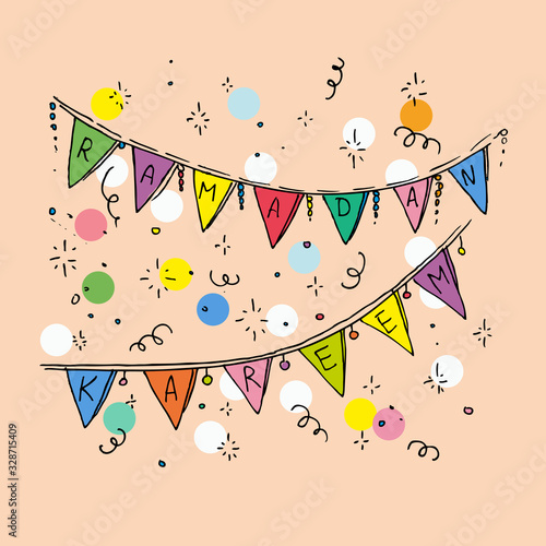 Ramadan kareem flags