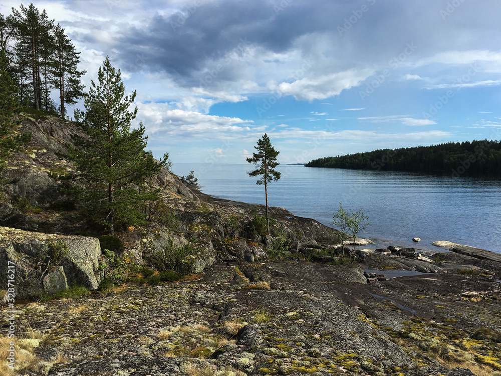 Fototapeta premium lake in mountains
