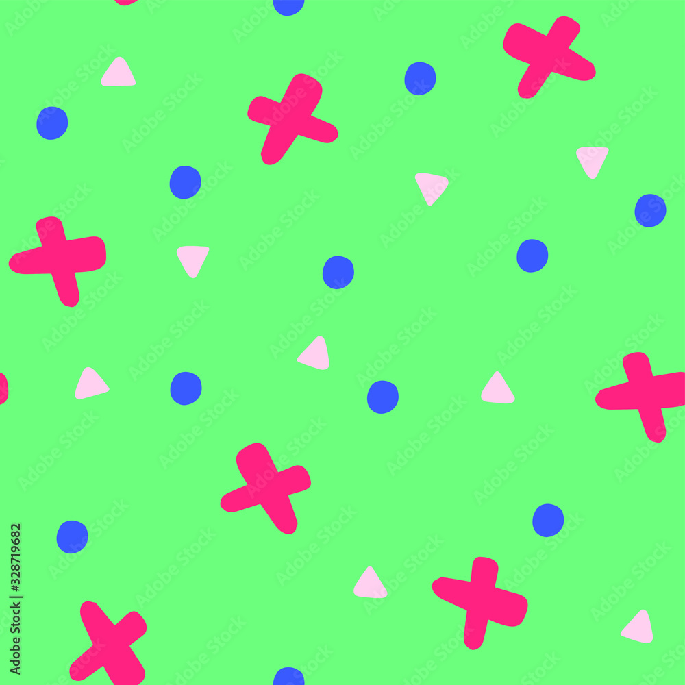 Memphis abstract art seamless pattern vector Memphis abstract art seamless pattern vector