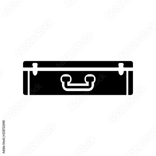 suitcase of clothes icon vector