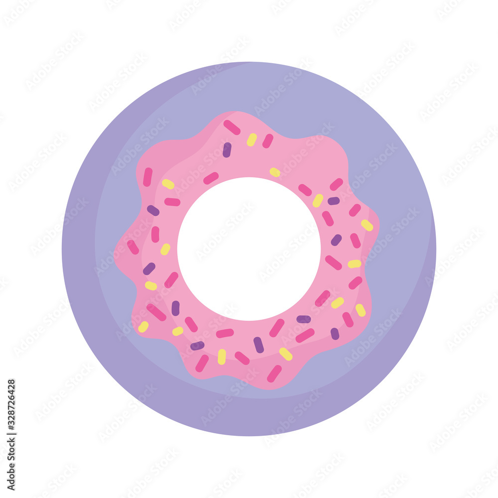 sweet donut chips dessert cartoon icon style design sweet donut chips dessert cartoon icon style design