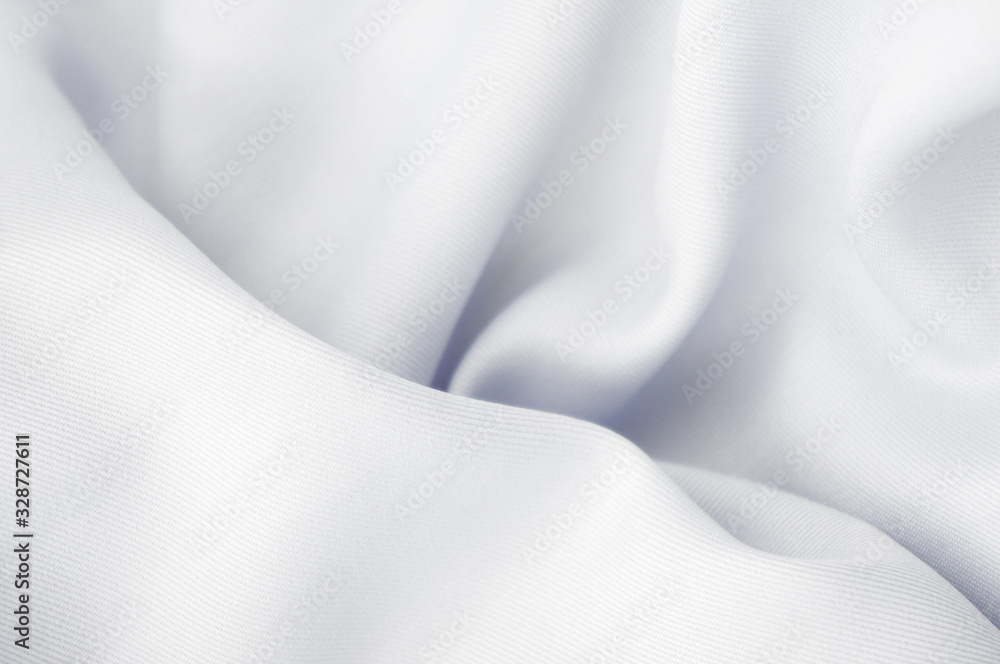 surface texture of white fabric close up background