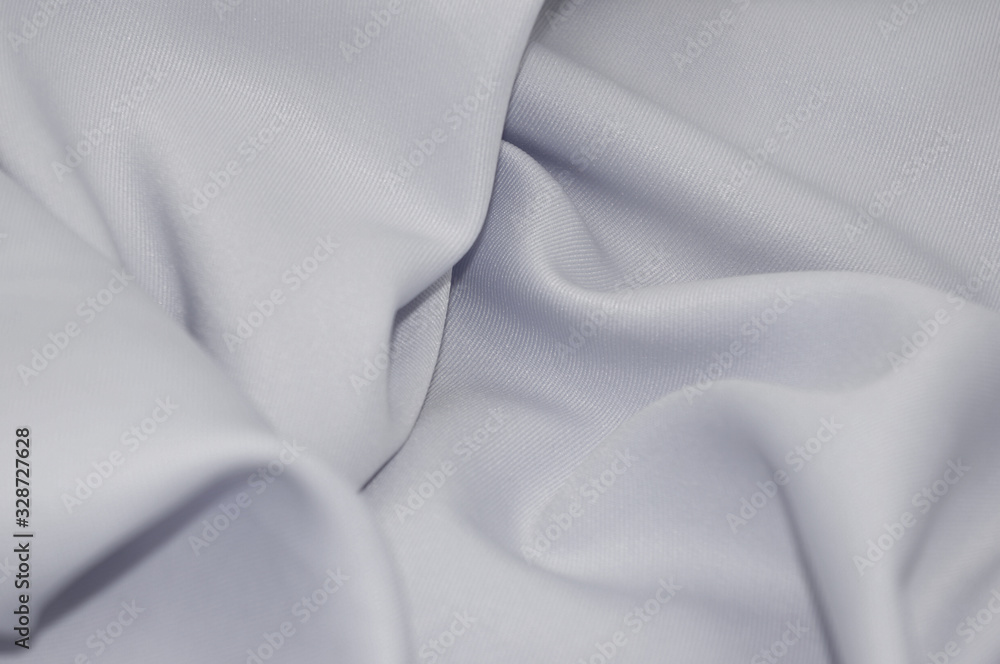 surface texture of white fabric close up background