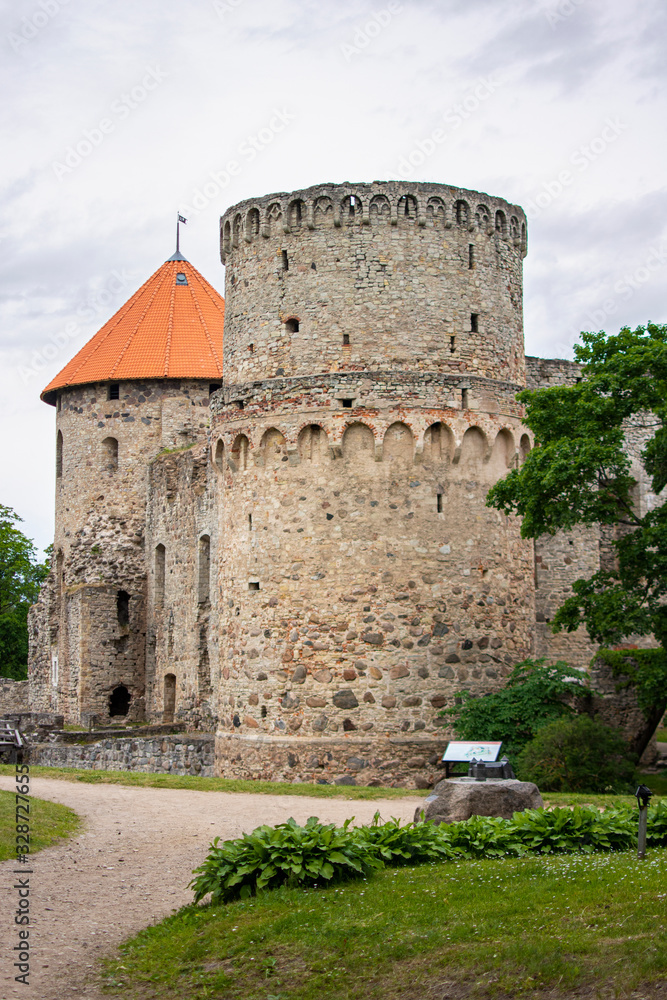View of the Cesis Castle, Latvia