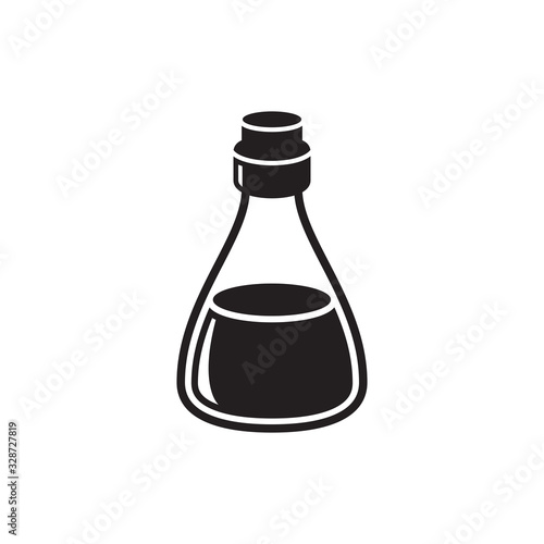 bottle icon in trendy flat design 