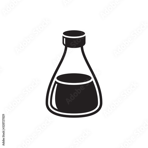 bottle icon in trendy flat design 