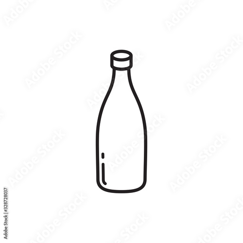 bottle icon in trendy flat design 