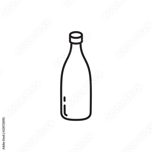 bottle icon in trendy flat design 