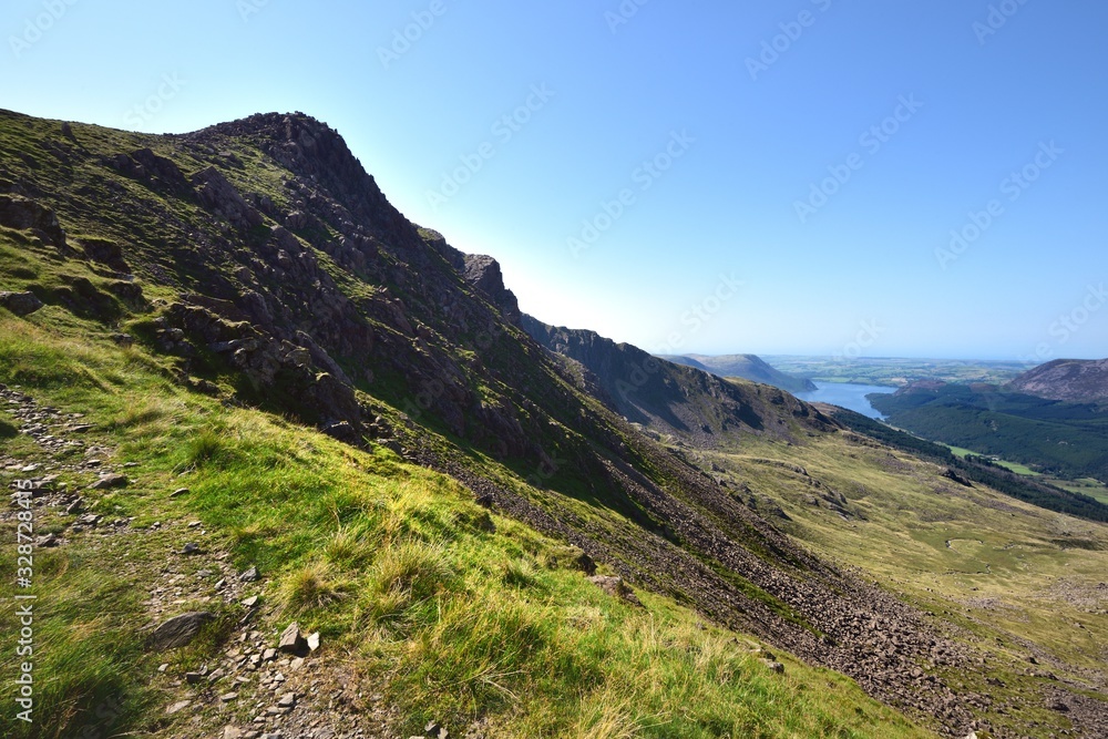 Naklejka premium The Ennerdale Valley from Wind Gap