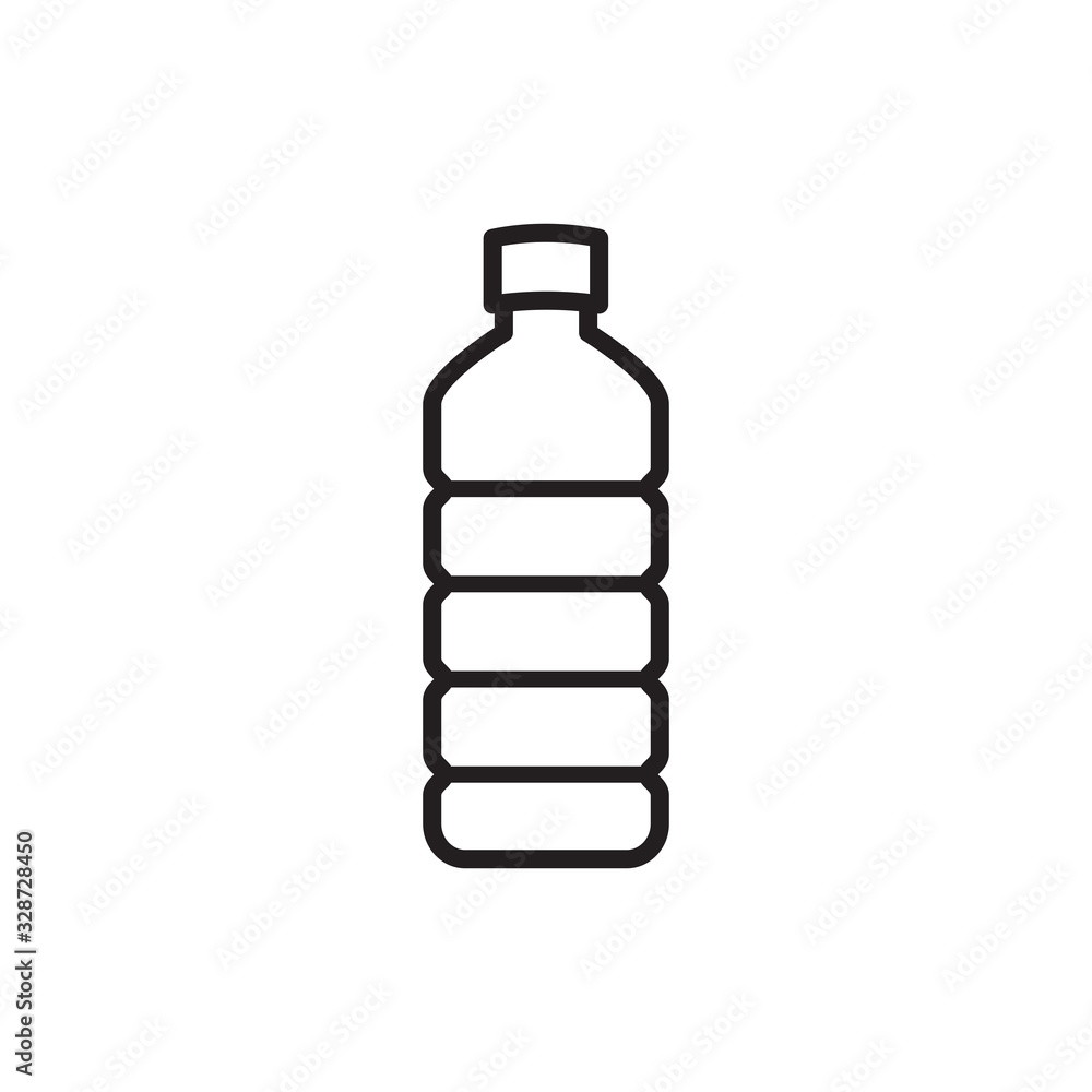 bottle icon in trendy flat design bottle icon in trendy flat design