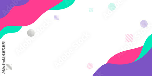 Simple Wave Cuve Purple Tosca Pink Abstract Presentation Background. Vector illustration design for presentation, banner, cover, web, flyer, card, poster, wallpaper, texture, slide, magazine, and ppt