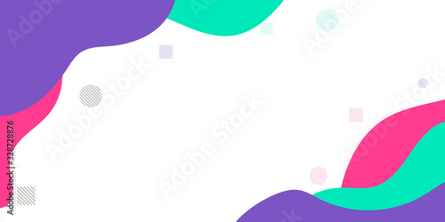 Fototapeta Simple Wave Cuve Purple Tosca Pink Abstract Presentation Background. Vector illustration design for presentation, banner, cover, web, flyer, card, poster, wallpaper, texture, slide, magazine, and ppt