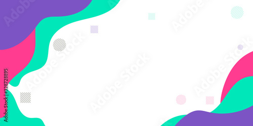 Fototapeta Simple Wave Cuve Purple Tosca Pink Abstract Presentation Background. Vector illustration design for presentation, banner, cover, web, flyer, card, poster, wallpaper, texture, slide, magazine, and ppt