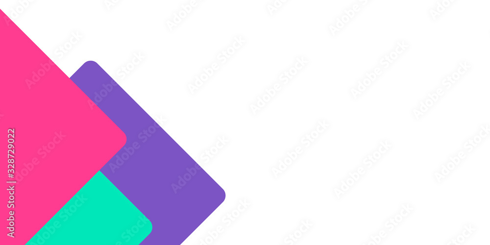 Simple Purple Tosca Pink Rounded Square Rectangle Presentation Background