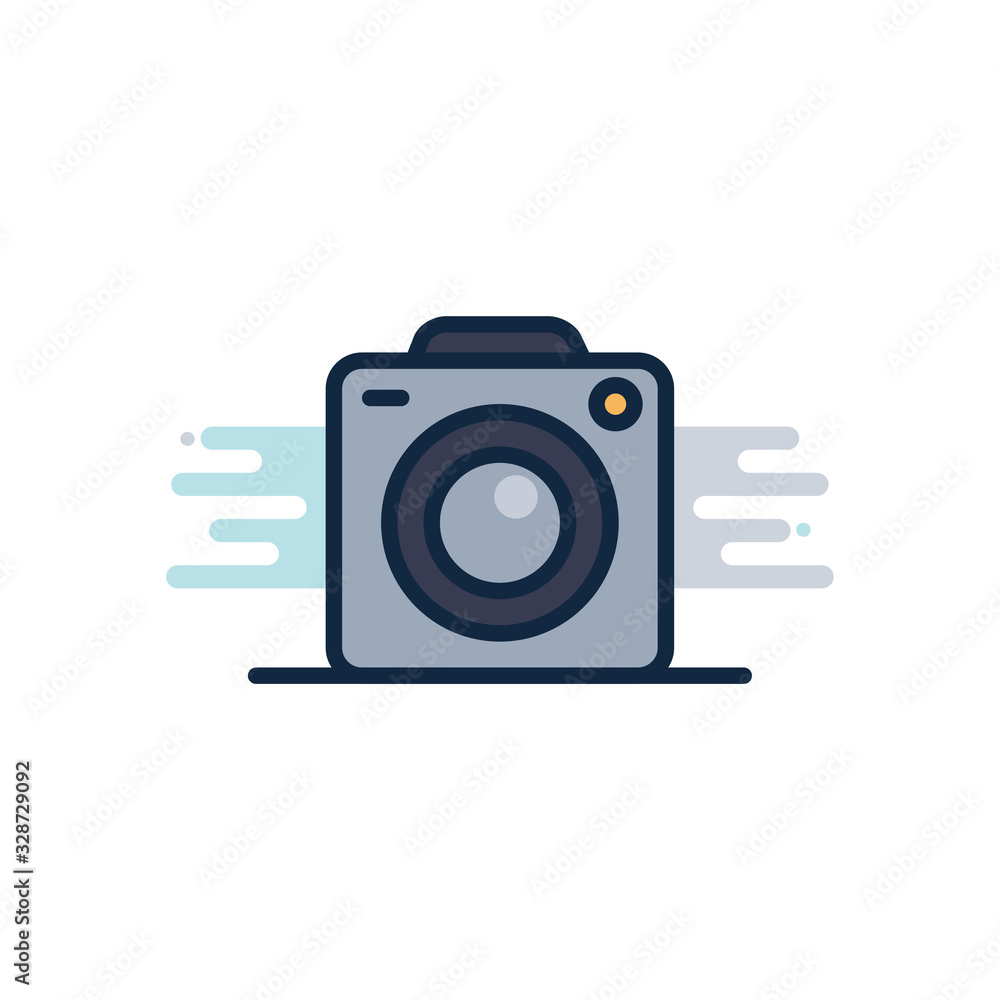camera device line fill block style icon vector design camera device line fill block style icon vector design