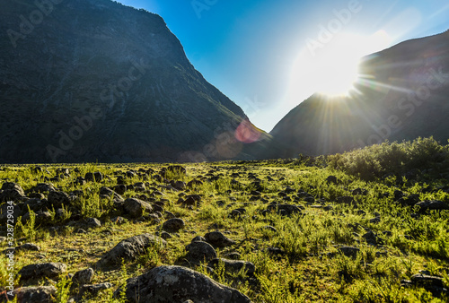 Beautiful views and landscape of Altai nature.