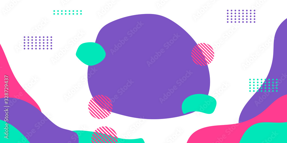 Simple memphis white purple tosca pink abstract presentation background