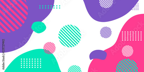 Simple memphis white purple tosca pink abstract presentation background