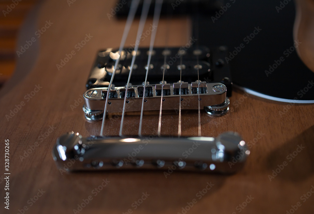 close-up of guitar strings, guitar on black background close-up of guitar strings, guitar on black background