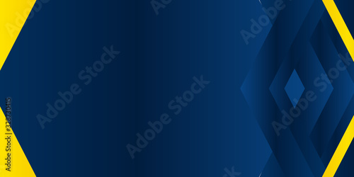 Modern Dark Blue Yellow Abstract Presentation Background. Vector illustration design for presentation, banner, cover, web, flyer, card, poster, wallpaper, texture, slide, magazine, and powerpoint. 