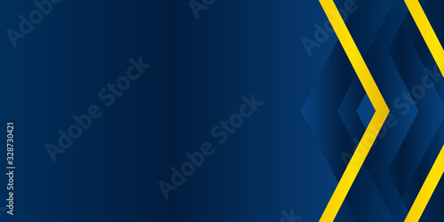 Right arrow line blue yellow presentation background. Vector illustration design for presentation, banner, cover, web, flyer, card, poster, wallpaper, texture, slide, magazine, and powerpoint. 
