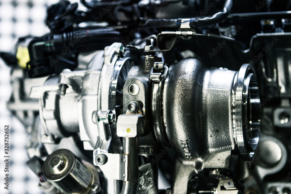 POWERFUL ENIGINE OF CAR. PART OF MOTOR. TECHNICAL INDUSTRY. POWERFUL ENIGINE OF CAR. PART OF MOTOR. TECHNICAL INDUSTRY.