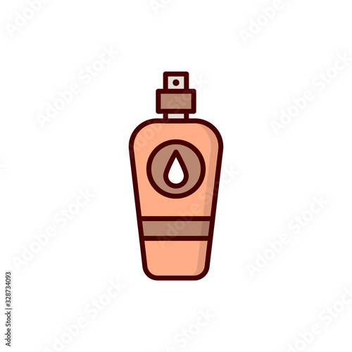 Hair Tonic Vector Line Icon  style illustration.