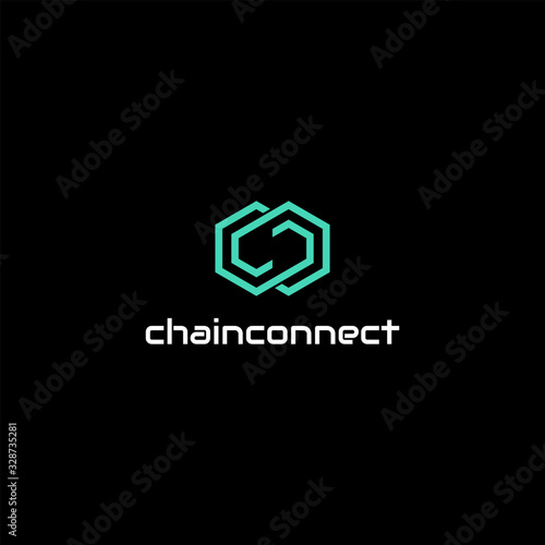 Modern logo design of connection with clean background - EPS10 - Vector.