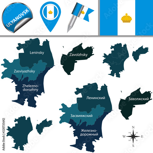 Map of Ulyanovsk, Russia