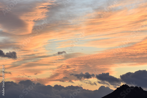 Nice clouds over Sierra Elvira in Granada at sunset © Miguel Ángel RM