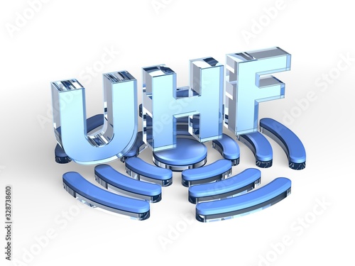 UHF acronym (Ultra high frequency) photo