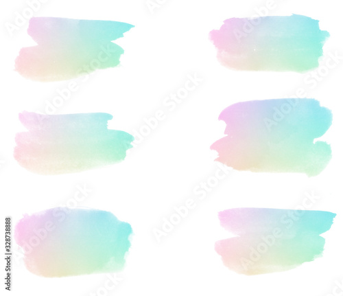Beautiful set of colorful brushes