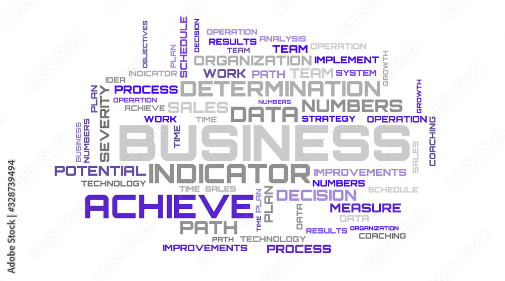 Fototapeta premium Business word collage on white background