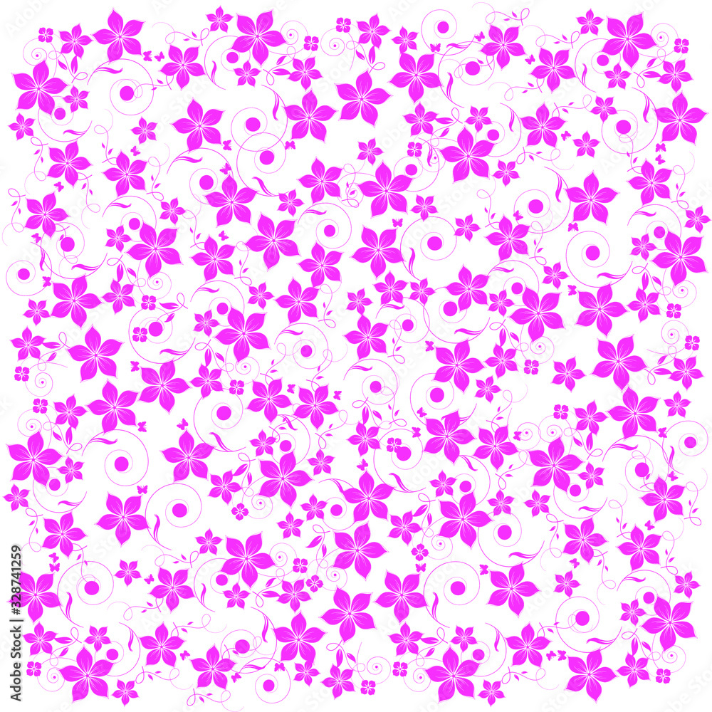 abstract pink floral background with flowers abstract pink floral background with flowers