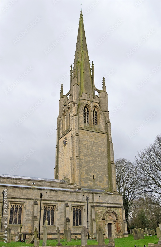 Fototapeta premium All Saints Church, Laughton-on-le-Morthen 3, Rotherham, South Yorkshire, England.