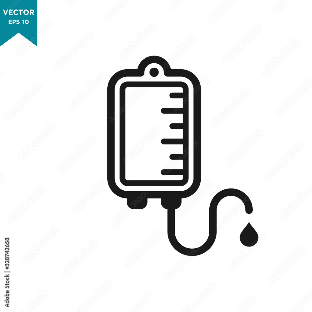 infuse icon in trendy flat style, blood bag icon, iv bag,intravenous bag infuse icon in trendy flat style, blood bag icon, iv bag,intravenous bag