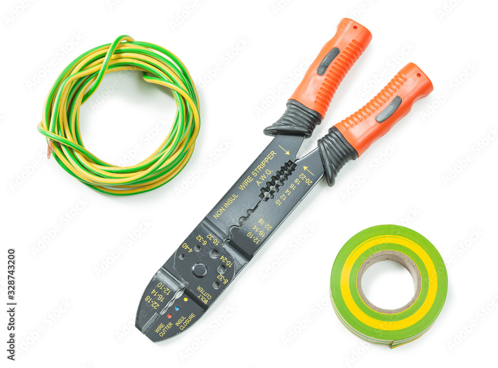 electric tools insulate stripper bunch of wire and insaltion tape electric tools insulate stripper bunch of wire and insaltion tape