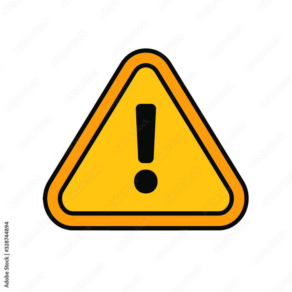 traffic sign attention. Vector icon. traffic sign attention. Vector icon.