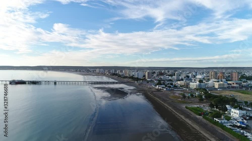 Wallpaper Mural aerial view Puerto Madryn Torontodigital.ca