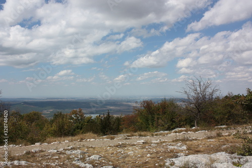 landscape with lake and sky