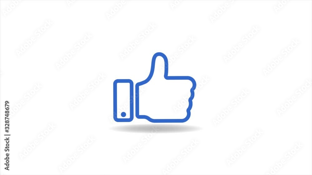 Animation of Social Network Like Icon 4k animation Animation of Social Network Like Icon 4k animation