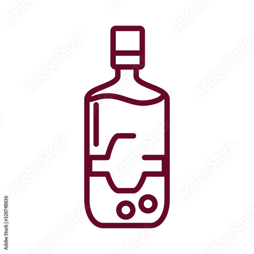 drink bottle icon, line style icon