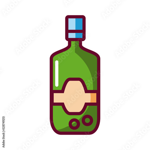 drink bottle icon, fill style icon