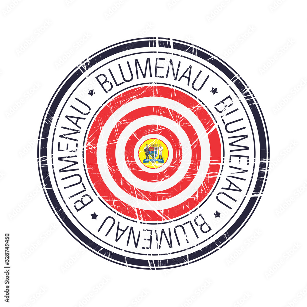 City of Blumenau, Brazil vector stamp City of Blumenau, Brazil vector stamp
