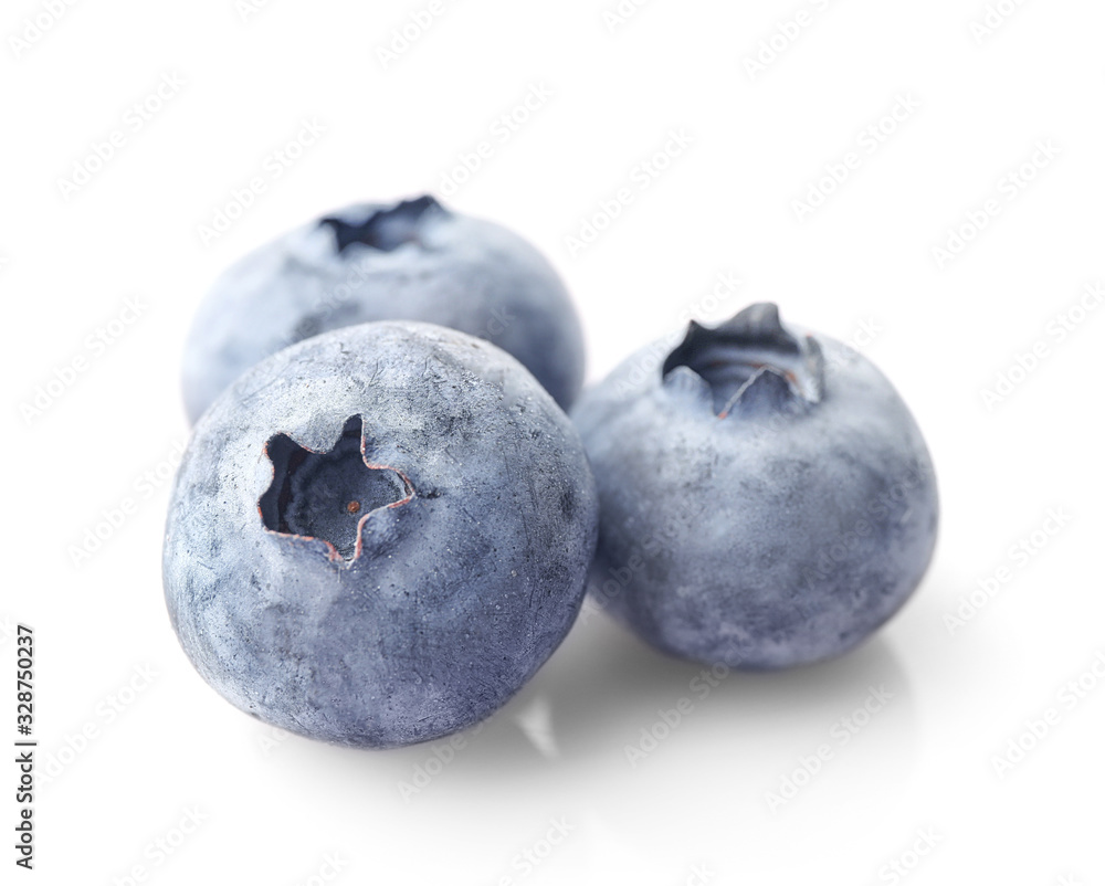 Fresh blueberries isolated on white background Fresh blueberries isolated on white background