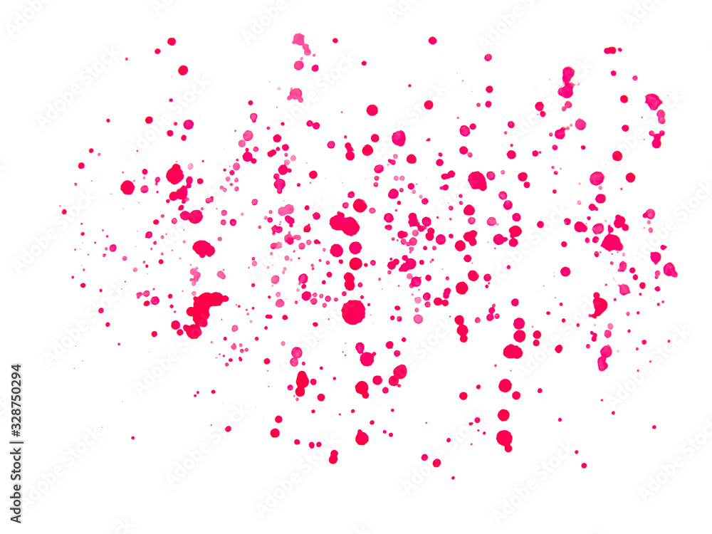 red watercolor dots on the background. red watercolor dots on the background.