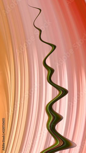 Artfully 3D rendering fractal background