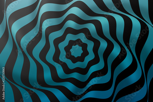 modern wavy line abstract background with black and blue color