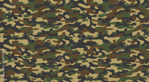 Fototapeta camouflage military texture background soldier repeated seamless green print